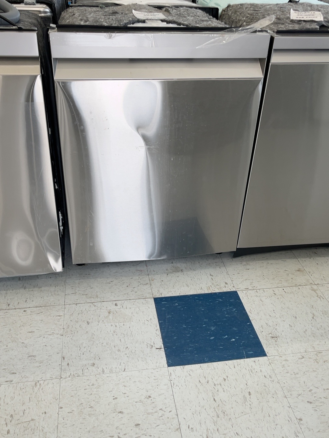 Actual Samsung 24-Inch Smart Top Control Dishwasher with StormWash and Third Rack – Model DW80CG5450ST in the MD Appliances showroom