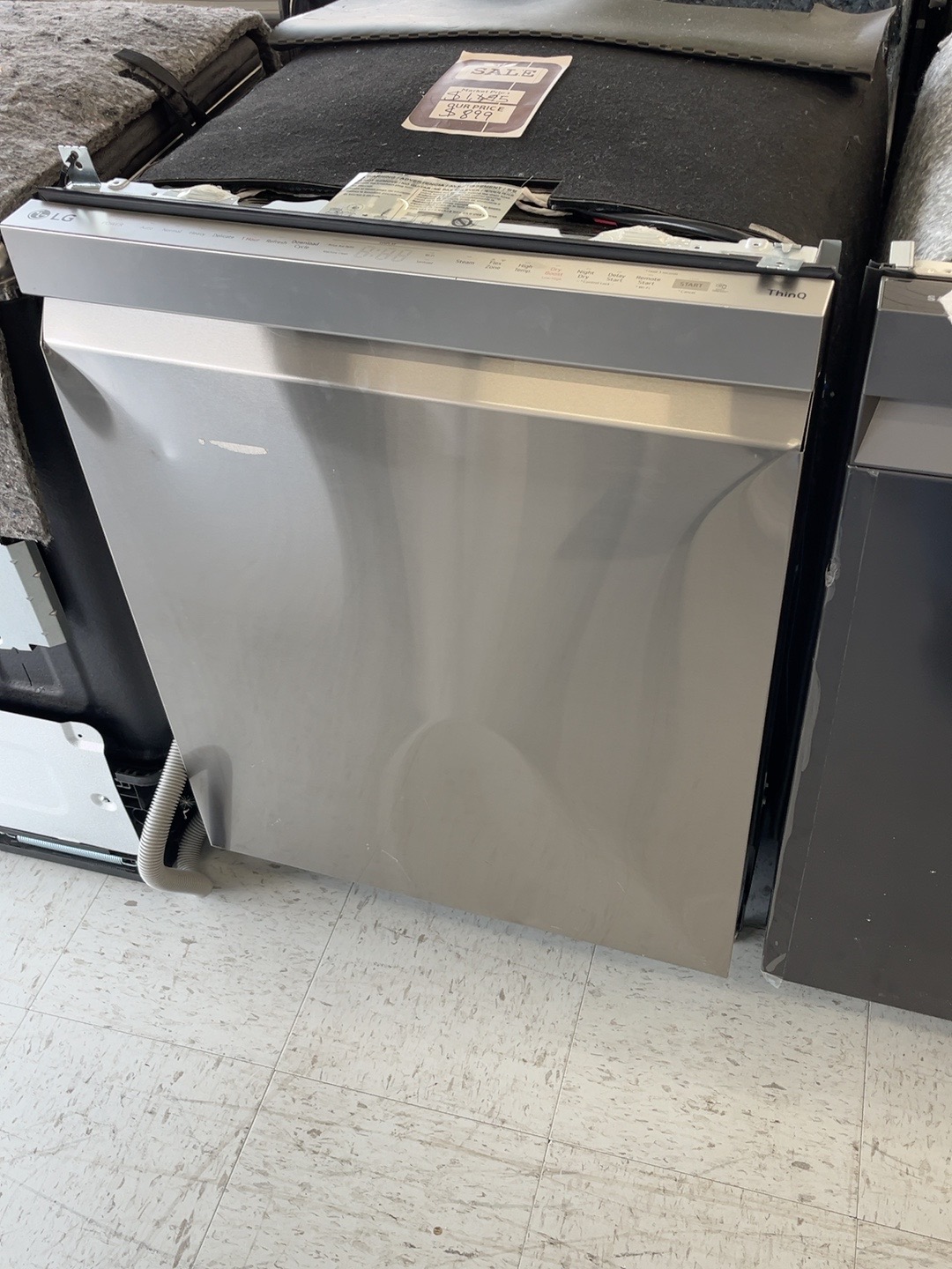Actual LG LDPH7972S Dishwasher in the MD Appliances showroom