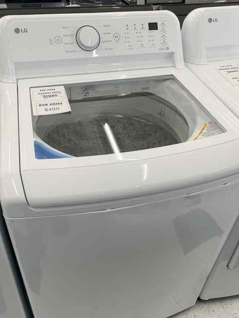 Actual LG WT7000CW 4.5 Cu. Ft. ColdWash Impeller Top Load Washer in White in the MD Appliances showroom