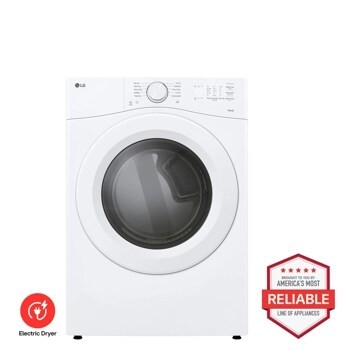 LG DLE3420W Electric Dryer – view 1
